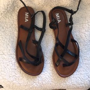 MIA sandals brown and black